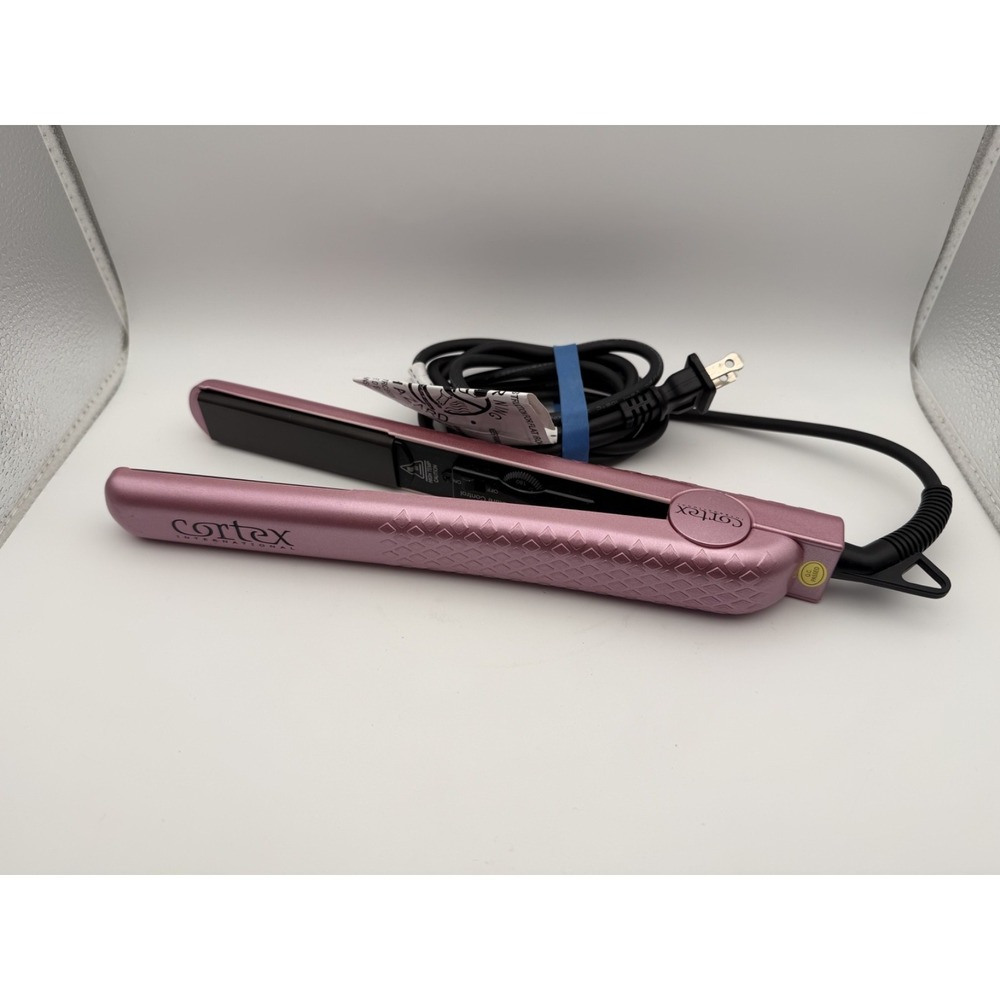 Cortex International 1" Flat Iron CHU-01HI Tested - RARE Pink Rose Gold Colorway